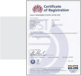 Raloy ISO 9001 Quality Approval